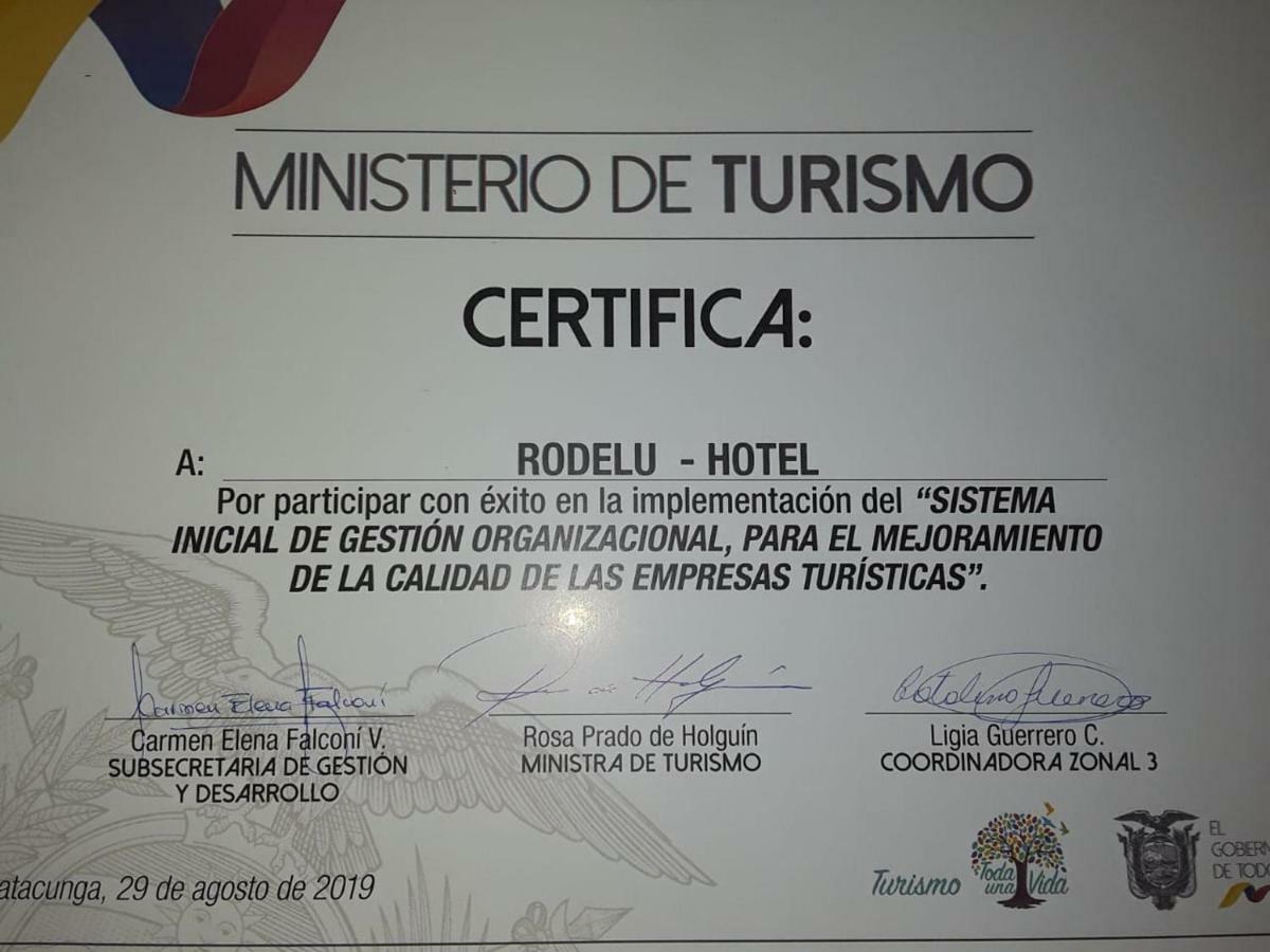 Hotel Rodelu Latacunga Luaran gambar